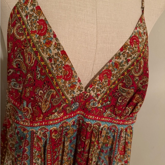 Oscar de la renta babydoll Red Paisley Print - Picture 2 of 6